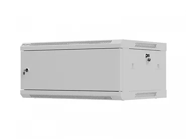 Lanberg Szafa instalacyjna rack wisząca 19 cali 4U 600x450 szara drzwi metalowe (flat pack)