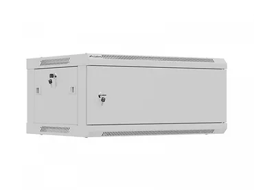 Lanberg Szafa instalacyjna rack wisząca 19 cali 4U 600x450 szara drzwi metalowe (flat pack)