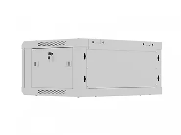 Lanberg Szafa instalacyjna rack wisząca 19 cali 4U 600x450 szara drzwi metalowe (flat pack)