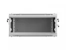 Lanberg Szafa instalacyjna rack wisząca 19 cali 4U 600x450 szara drzwi metalowe (flat pack)