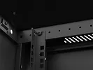 Lanberg Szafa instalacyjna rack wisząca 19 cali 6U 600x600 czarna drzwi perforowane (flat pack)