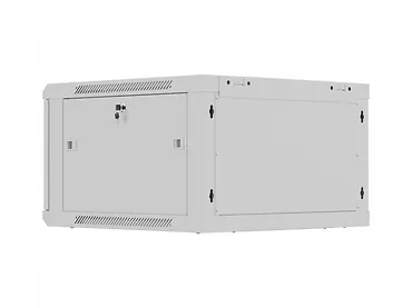 Lanberg Szafa instalacyjna rack wisząca 19 cali 6U 600x600 szara drzwi perforowane (flat pack)