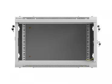 Lanberg Szafa instalacyjna rack wisząca 19 cali 6U 600x600 szara drzwi perforowane (flat pack)