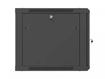 Lanberg Szafa instalacyjna rack wisząca 19 cali 9U 600x600 czarna drzwi     perforownae ( flat pack)