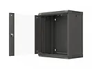 Lanberg Szafa instalacyjna rack wisząca 19 cali 12U 540x350 czarna drzwi przeszklone (flat pack)