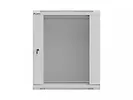 Lanberg Szafa instalacyjna rack wisząca 19 cali 12U 540x350 szara drzwi przeszklone (flat pack)