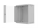 Lanberg Szafa instalacyjna rack wisząca 19 cali 12U 540x350 szara drzwi przeszklone (flat pack)