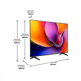Hisense Telewizor LED 43 cale 43A6Q