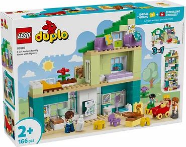LEGO Klocki DUPLO 10470 Nowoczesny dom rodzinny 3 w 1 z figurkami