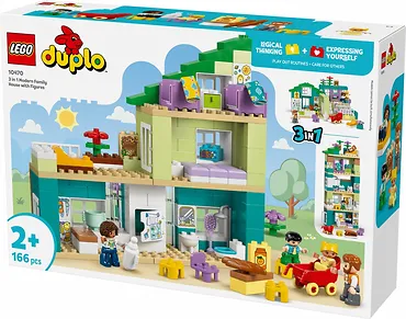 LEGO Klocki DUPLO 10470 Nowoczesny dom rodzinny 3 w 1 z figurkami