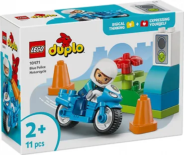 LEGO Klocki DUPLO 10471 Niebieski motocykl policyjny