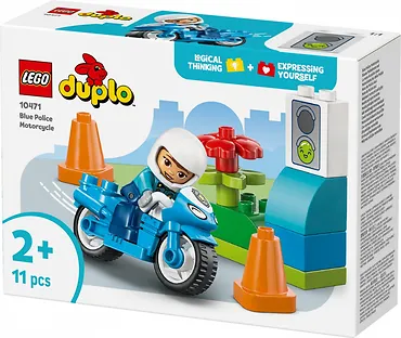 LEGO Klocki DUPLO 10471 Niebieski motocykl policyjny