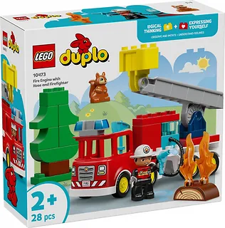 LEGO Klocki DUPLO 10473 W&oacute;z strażacki z wężem i strażakiem
