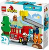 LEGO Klocki DUPLO 10473 W&oacute;z strażacki z wężem i strażakiem