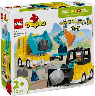 LEGO Klocki DUPLO 10475 Maszyny budowlane 3 w 1