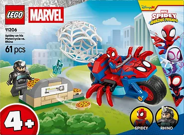LEGO Klocki SPIDEY 11206 Spidey na motocyklu kontra Rhino
