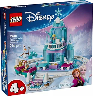 LEGO Klocki Disney 43281 Lodowy zamek Elzy i Śnieżna przejażdżka