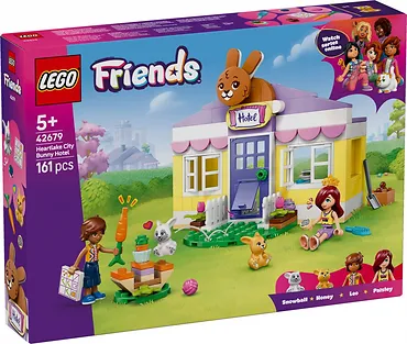 LEGO Klocki Friends 42679 Hotel dla kr&oacute;lik&oacute;w w mieście Heartlake