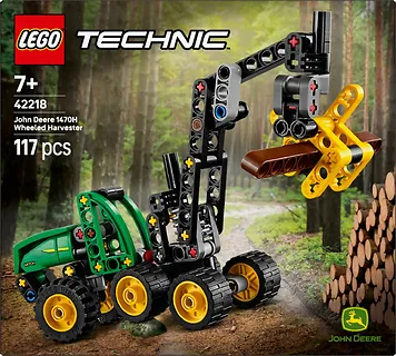 LEGO Klocki Technic 42218 Harwester kołowy John Deere 1470H