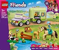 LEGO Klocki Friends 42695 Przyczepa z koniem i źrebaczkiem