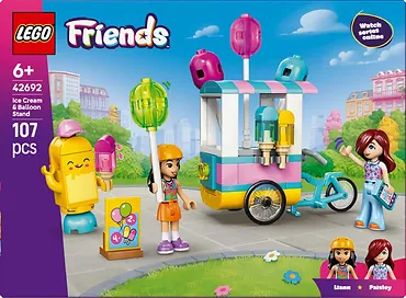 LEGO Klocki Friends 42692 Stoisko z lodami i balonami