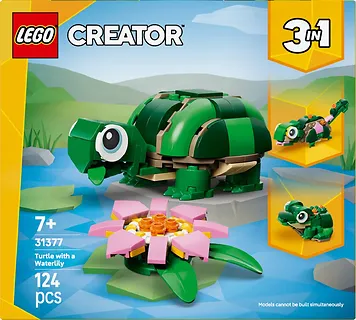 LEGO Klocki Creator 31377 Ż&oacute;łw i kwiat lilii wodnej