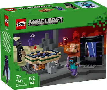 LEGO Klocki Minecraft 21584 Podr&oacute;ż przez portal Netheru i Kresu