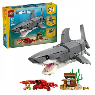 LEGO Klocki Creator 31381 Groźny rekin i skrzynia ze skarbem