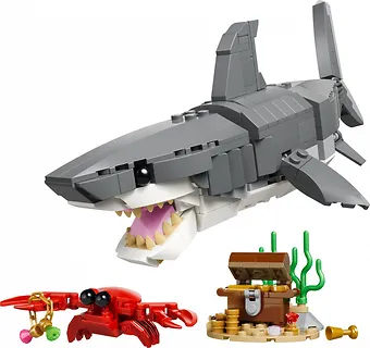 LEGO Klocki Creator 31381 Groźny rekin i skrzynia ze skarbem