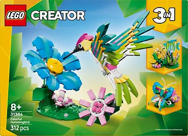 LEGO Klocki Creator 31384 Dzikie zwierzęta: kolorowy koliber