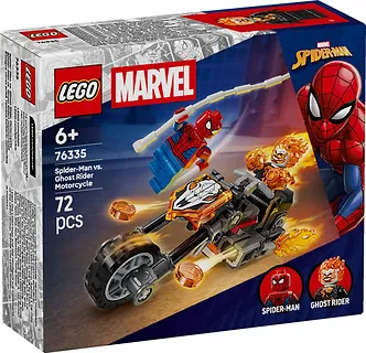 LEGO Klocki Super Heroes 76335 Spider-Man kontra Ghost Rider na motocyklu
