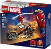 LEGO Klocki Super Heroes 76335 Spider-Man kontra Ghost Rider na motocyklu