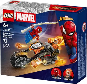 LEGO Klocki Super Heroes 76335 Spider-Man kontra Ghost Rider na motocyklu