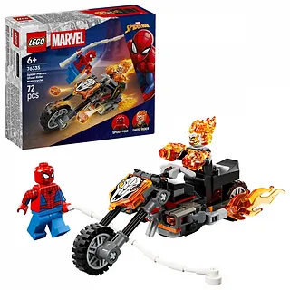 LEGO Klocki Super Heroes 76335 Spider-Man kontra Ghost Rider na motocyklu