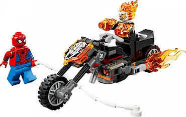 LEGO Klocki Super Heroes 76335 Spider-Man kontra Ghost Rider na motocyklu
