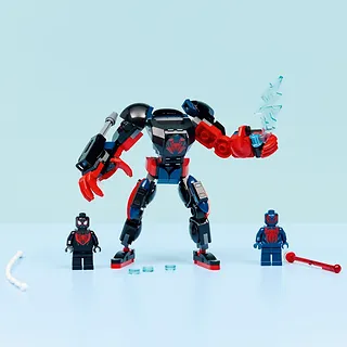 LEGO Klocki Super Heroes 76337 Miles Morales kontra Spider-Man 2099