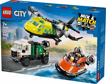 LEGO Klocki City 60505 Zestaw z samolotem, ciężar&oacute;wką serwisową i poduszkowcem