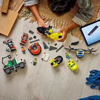 LEGO Klocki City 60505 Zestaw z samolotem, ciężar&oacute;wką serwisową i poduszkowcem