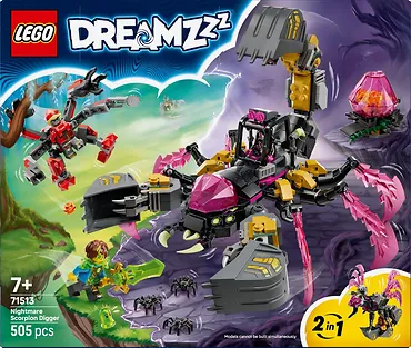 LEGO Klocki DREAMZzz 71513 Koszmarna skorpionowa koparka