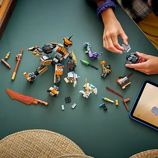 LEGO Klocki Ninjago 71854 Mech specjalny Colea i Zane w smoczej zbroi