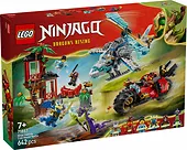 LEGO Klocki Ninjago 71857 Bitwa ninja: domek na drzewie z pojazdami