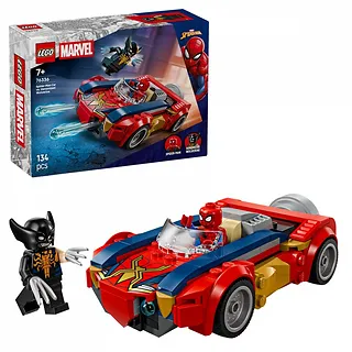 LEGO Klocki Super Heroes 76336 Spider-Man w samochodzie kontra zvenomowany Wolverine