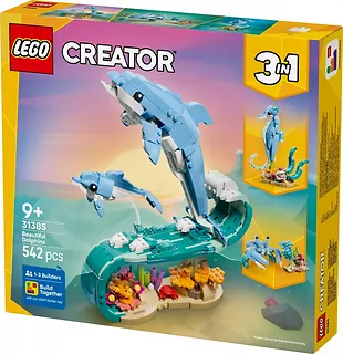 LEGO Klocki Creator 31385 Zwierzęta morskie: piękny delfin