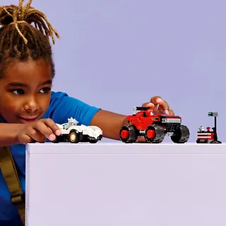 LEGO Klocki Sonic 77118 Silver w samochodzie kontra Knuckles w monster trucku