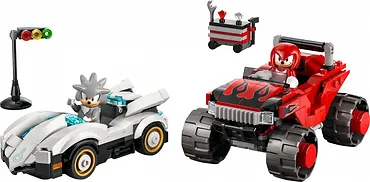 LEGO Klocki Sonic 77118 Silver w samochodzie kontra Knuckles w monster trucku
