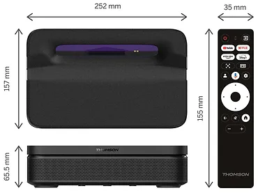 Projektor Thomson Sirius 600 ANSI lumenów UHD 4K