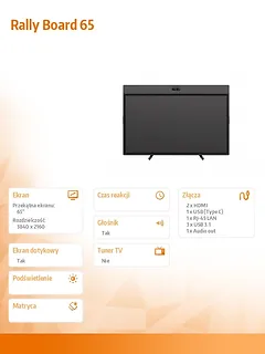 Logitech Ekran Rally Board 65 Graphite