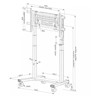Neomounts W&oacute;zek na TV FL55-975BL1