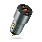 everActive Ładowarka samochodowa CC-40Q QC3.0 60W 1X USB 2X USB-C PD czarna