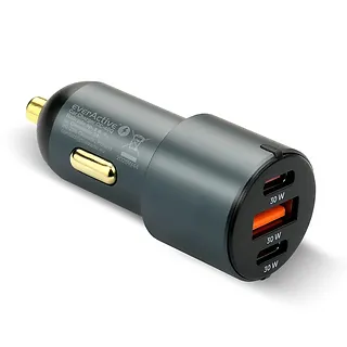 everActive Ładowarka samochodowa CC-40Q QC3.0 60W 1X USB 2X USB-C PD czarna